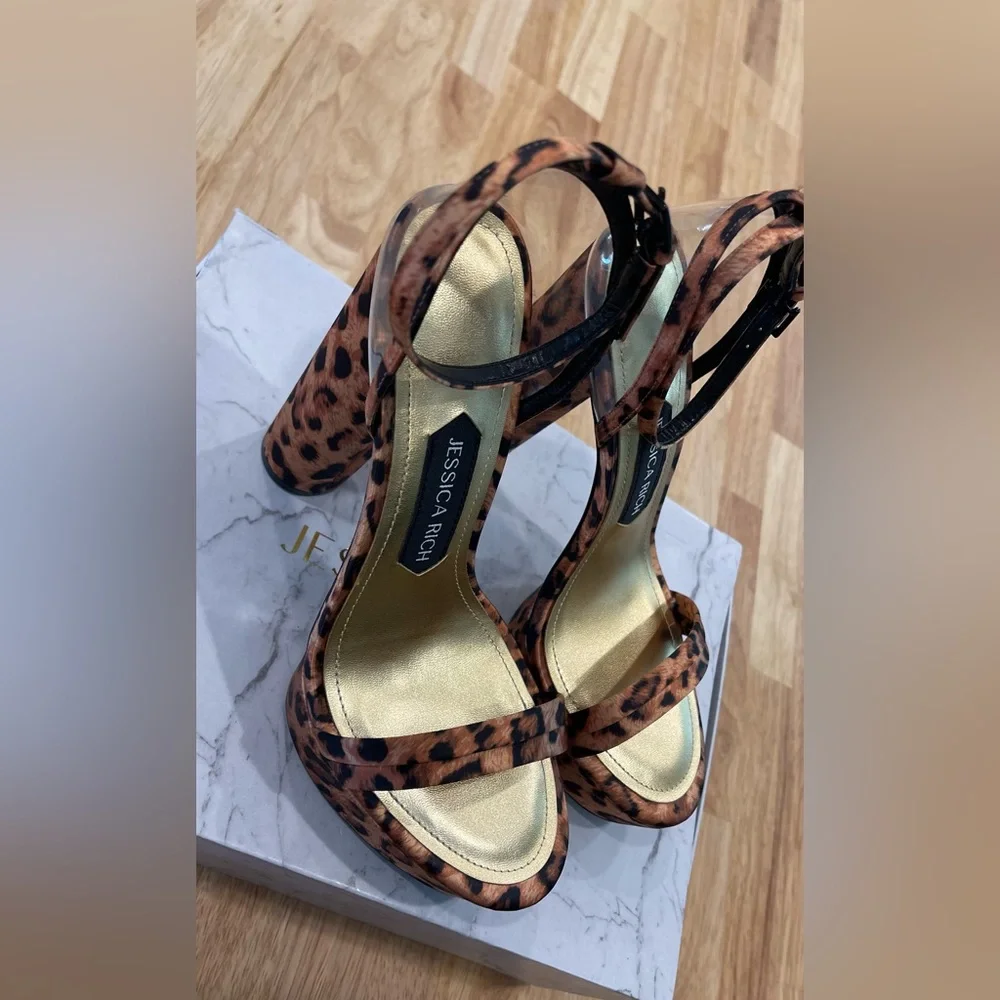 JESSICA RICH - Leopard Sandals - Picture 3 of 13